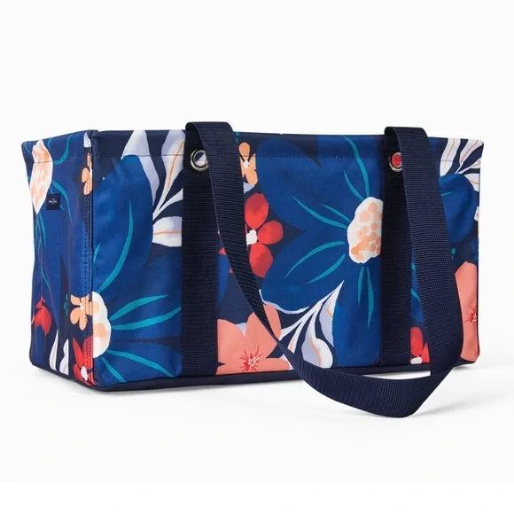 Thirty One Medium Utility Tote in Midnight Floral-BNIP!